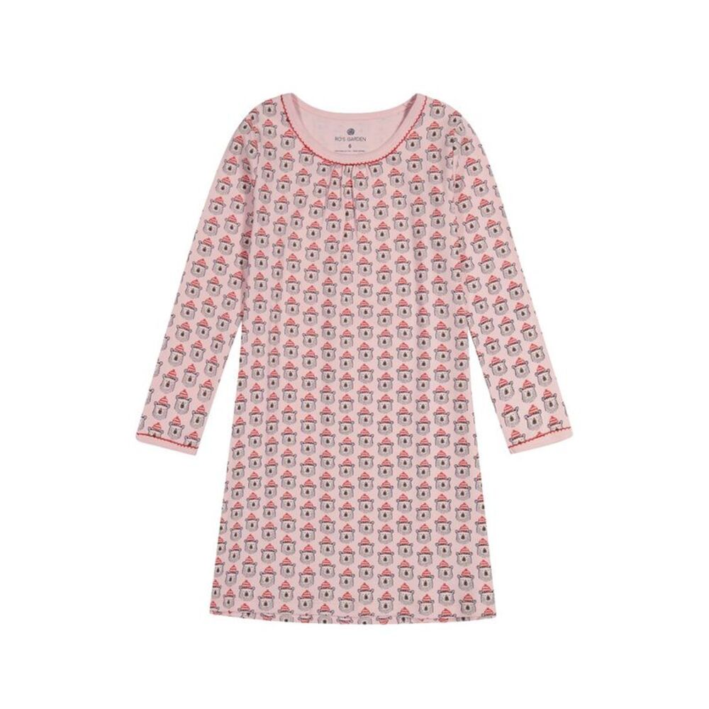 Ro's Garden Girls Ro’S Garden Bizzy Bear Lounge Dress, Pink